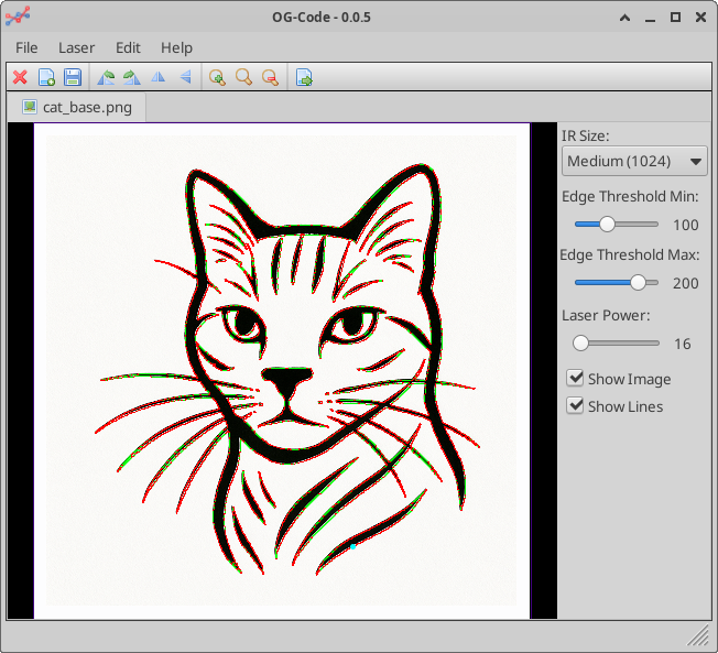 OG-Code with Cat Image Opened