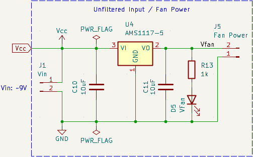 Unfiltered Fan Power Schematic
